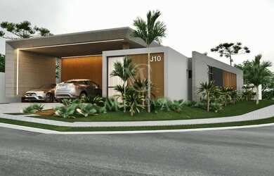 Imagem: A casa em condomínio possui 4 Dormitórios, 5 Banheiros, 4