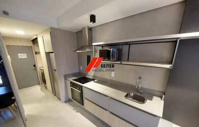 Imagem: O apartamento possui 1 Dormitório, 1 Banheiro, 30m² de Área