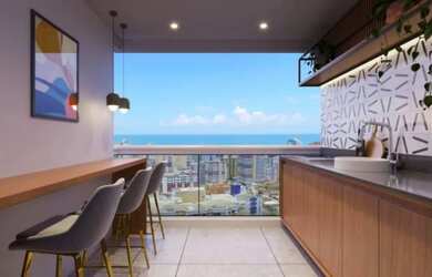 Imagem: O apartamento possui 2 Dormitórios, 1 Banheiro, 1 Vaga na garagem