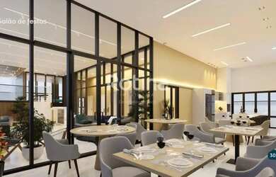 Imagem: O studio possui 1 Dormitório, 1 Banheiro, 1 Vaga na garagem