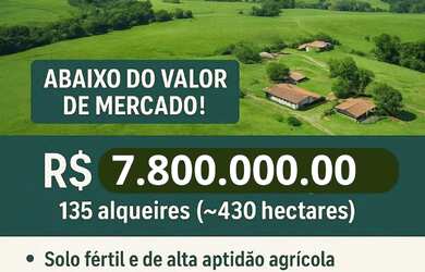 Imagem: A chácara possui 135m² de Área e está localizado em Bela