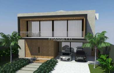 Imagem: A casa em condomínio possui 5 Dormitórios, 5 Banheiros, 850m²