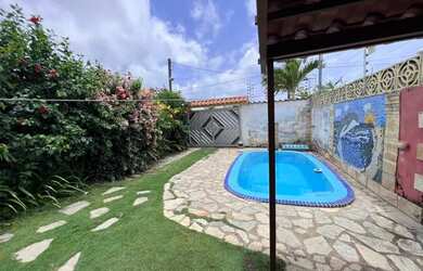 Imagem 2: Casa Temporada Carapibus. Piscina, Churrasqueira, Varandae3 Vagas na garagem