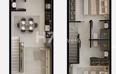 Imagem 5: Geminados com duas suítes à venda