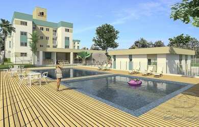 Imagem: O apartamento possui 3 Dormitórios, 1 Banheiro, 1 Vaga na garagem