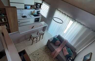 Imagem: A casa em condomínio possui 3 Dormitórios, 2 Banheiros, 10m²