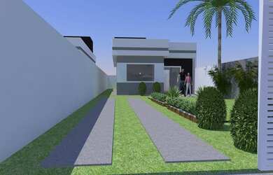 Imagem: A casa possui 2 Dormitórios, 1 Banheiro, 1 Vaga na garagem