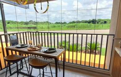 Imagem 4: Residencial Atmos Living. Piscina, Churrasqueira, Varandae60m² de Área