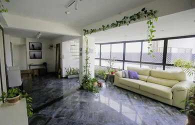 Imagem: O apartamento na cobertura possui 4 Dormitórios, 3 Banheiros