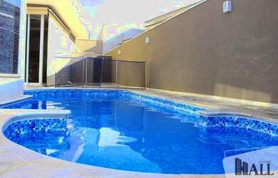 Imagem: A casa em condomínio possui 4 Dormitórios, 5 Banheiros, 4