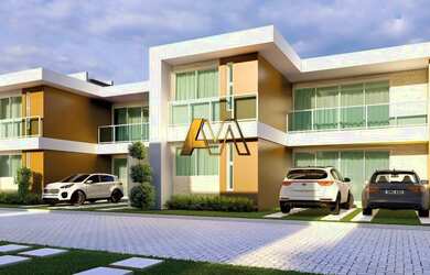 Imagem: A casa em condomínio possui 4 Dormitórios, 5 Banheiros, 2