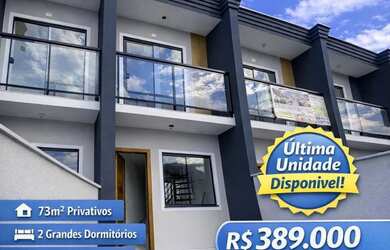 Imagem: A casa possui 2 Dormitórios, 2 Banheiros, 2 Vagas na garagem