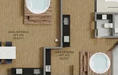 Imagem 4: Apartamento nos Bancários, 2 quartos