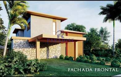 Imagem: A casa em condomínio possui 5 Dormitórios, 5 Banheiros, 2