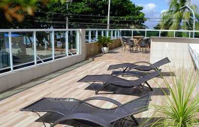 Imagem: O apartamento possui 1 Dormitório, 1 Banheiro, 1 Vaga na garagem