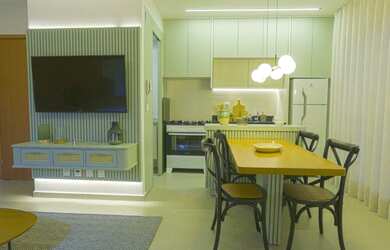 Imagem: O apartamento possui 2 Dormitórios, 2 Banheiros, 57m² de Área