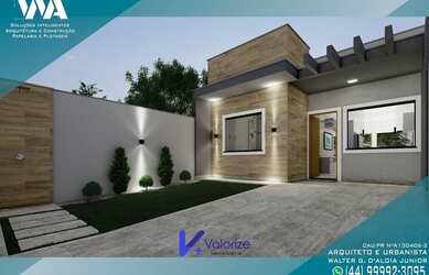 Imagem: A casa possui 2 Dormitórios, 2 Banheiros, 54m² de Área e