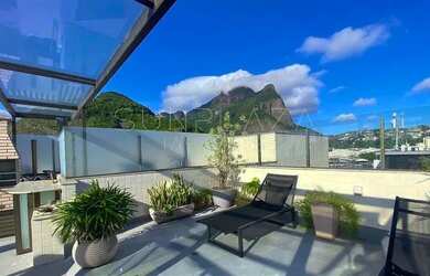 Imagem: O apartamento na cobertura possui 3 Dormitórios, 5 Banheiros