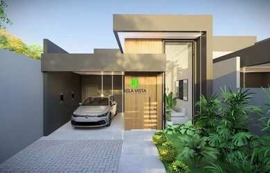 Imagem: A casa possui 3 Dormitórios, 3 Banheiros, 2 Vagas na garagem