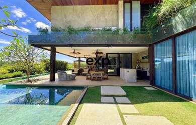 Imagem: A casa em condomínio possui 4 Dormitórios, 5 Banheiros, 4