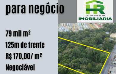 Imagem: O terreno está localizado em Tarumã, Manaus à venda por R$170.000