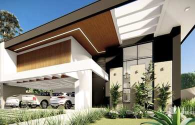 Imagem: A casa em condomínio possui 5 Dormitórios, 5 Banheiros, 3