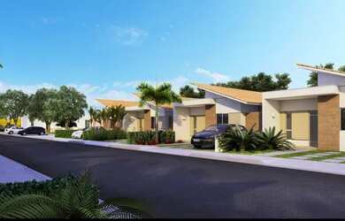 Imagem: A casa em condomínio possui 3 Dormitórios, 2 Banheiros, 2