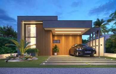 Imagem: A casa em condomínio possui 3 Dormitórios, 2 Banheiros, 4