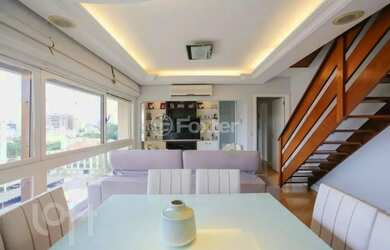 Imagem: O apartamento na cobertura possui 3 Dormitórios, 3 Banheiros