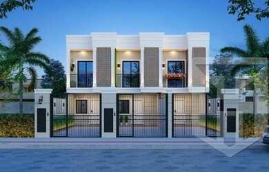 Imagem: A casa possui 2 Dormitórios, 1 Banheiro, 2 Vagas na garagem