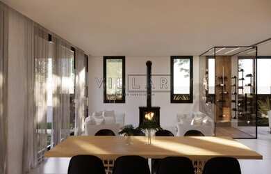 Imagem: A casa em condomínio possui 4 Dormitórios, 5 Banheiros, 4