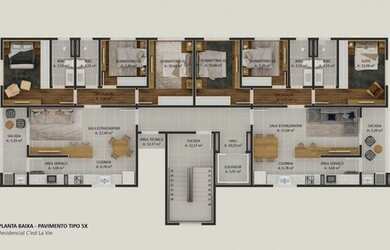 Imagem 1: Apartamento Novo, com 3 quartos (sendo 1 suíte), possui churrasqueira na sacada e 2 vagas