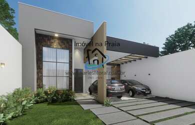 Imagem: A casa possui 3 Dormitórios, 1 Banheiro, 4 Vagas na garagem