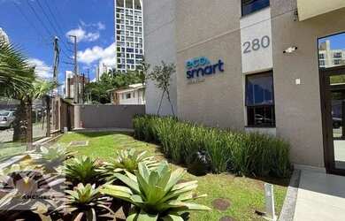 Imagem: O apartamento possui 1 Dormitório, 1 Banheiro, 1 Vaga na garagem