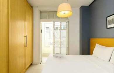 Imagem: O apartamento possui 1 Dormitório, 1 Banheiro, 45m² de Área