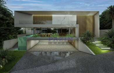 Imagem: A casa em condomínio possui 5 Dormitórios, 5 Banheiros, 3