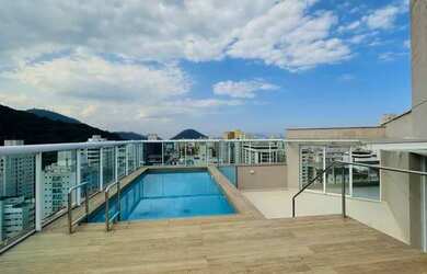 Imagem: O apartamento na cobertura possui 3 Dormitórios, 5 Banheiros