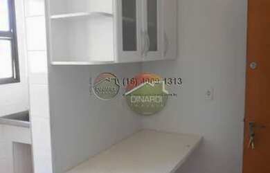 Imagem: O apartamento possui 1 Dormitório, 1 Banheiro, 1 Vaga na garagem