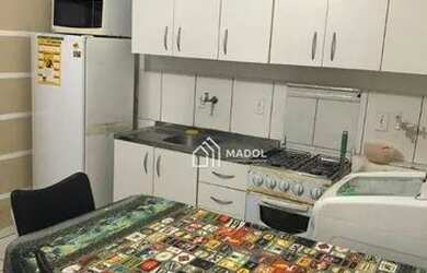 Imagem: O studio possui 1 Dormitório, 1 Banheiro e 35m² de Área e