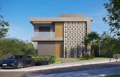 Imagem: A casa em condomínio possui 4 Dormitórios, 5 Banheiros, 4