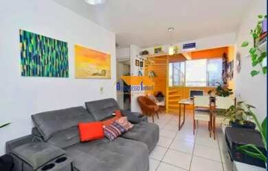 Imagem: O apartamento na cobertura possui 2 Dormitórios, 2 Banheiros