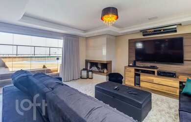 Imagem: O apartamento na cobertura possui 3 Dormitórios, 4 Banheiros