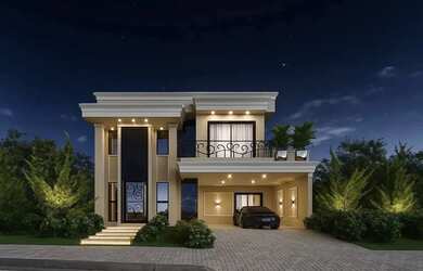 Imagem: A casa em condomínio possui 4 Dormitórios, 5 Banheiros, 4