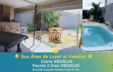 Imagem: A casa possui 1 Banheiro, 1 Vaga na garagem, 250m² de Área