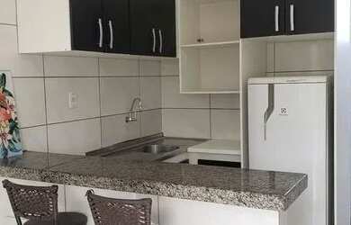 Imagem: O studio possui 1 Dormitório, 1 Banheiro e 40m² de Área e