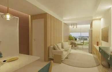 Imagem: O apartamento possui 1 Dormitório, 1 Banheiro, 1 Vaga na garagem