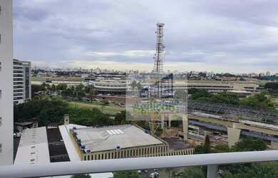 Imagem: O apartamento possui 1 Dormitório, 1 Banheiro, 1 Vaga na garagem