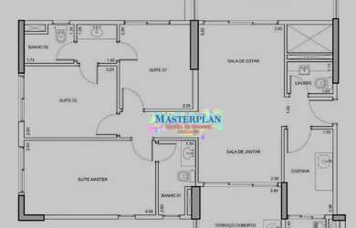 Imagem: O apartamento possui 3 Dormitórios, 4 Banheiros, 1 Vaga na