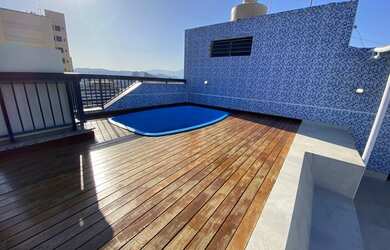 Imagem: O apartamento na cobertura possui 3 Dormitórios, 3 Banheiros