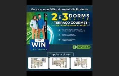 Imagem: O apartamento possui 3 Dormitórios, 1 Banheiro, 1 Vaga na garagem